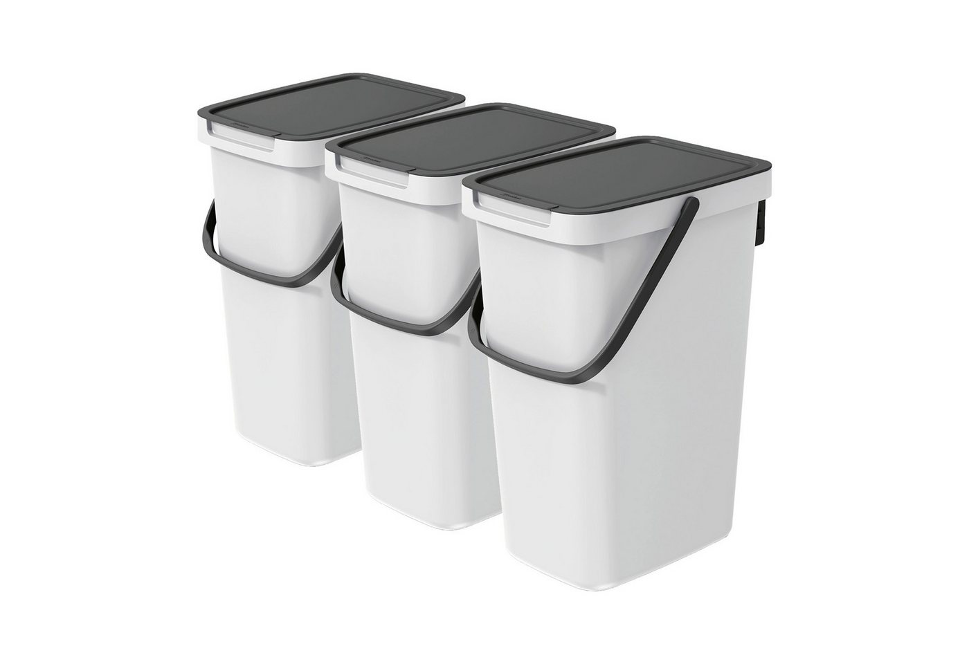 VidaAtHome.de Mülleimer Q-SYSTEMA Abfalleimer-Set 3 x 12 Liter VidaAtHome.de Mülleimer Q-SYSTEMA Abfalleimer-Set 3 x 12 Liter von VidaAtHome.de