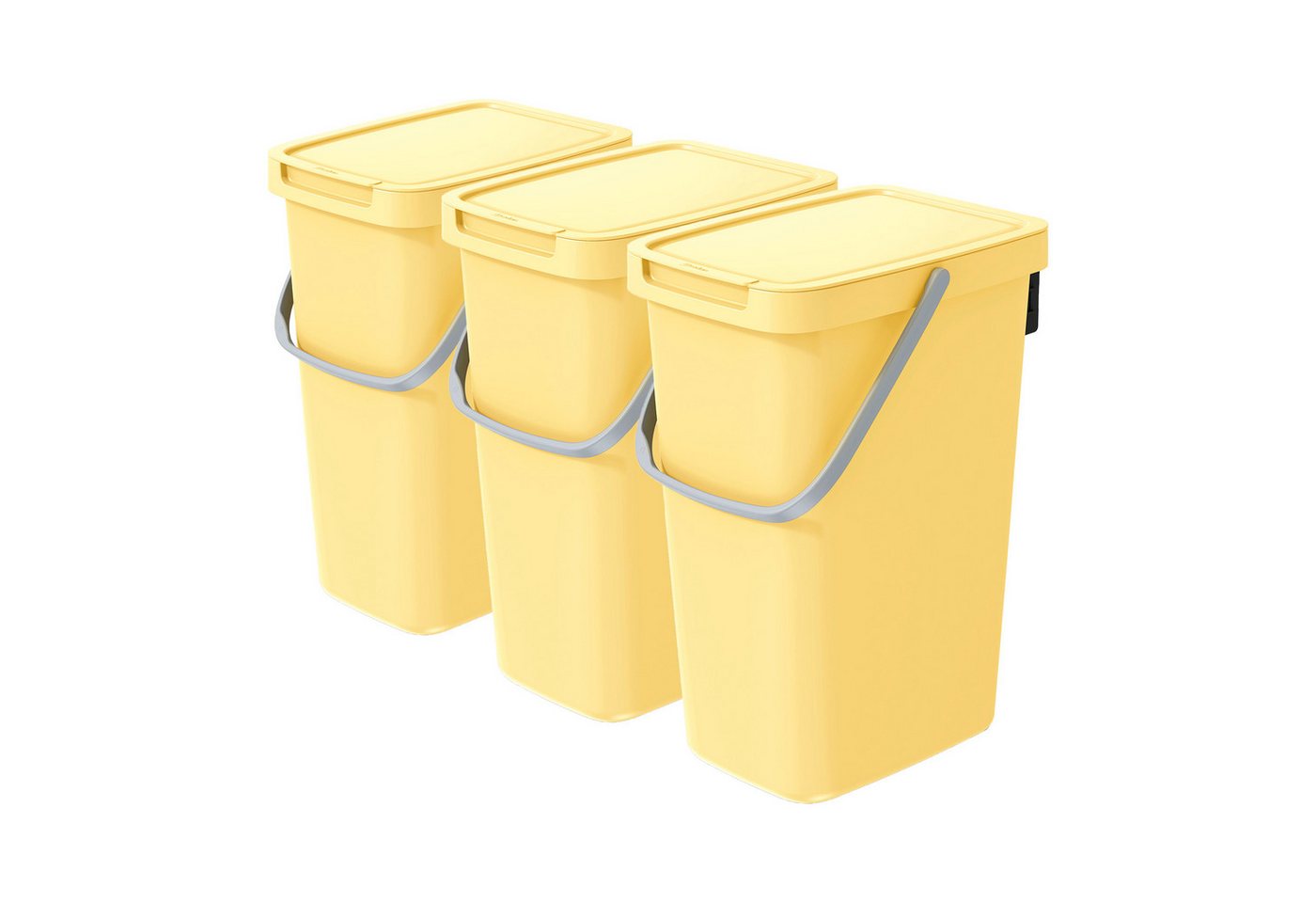 VidaAtHome.de Mülleimer Q-SYSTEMA Abfalleimer-Set 3 x 12 Liter VidaAtHome.de Mülleimer Q-SYSTEMA Abfalleimer-Set 3 x 12 Liter von VidaAtHome.de
