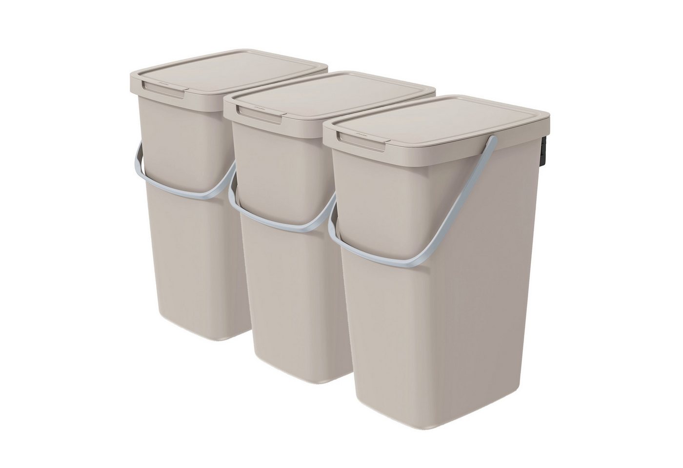 VidaAtHome.de Mülleimer Q-SYSTEMA Abfalleimer-Set 3 x 20 Liter VidaAtHome.de Mülleimer Q-SYSTEMA Abfalleimer-Set 3 x 20 Liter von VidaAtHome.de
