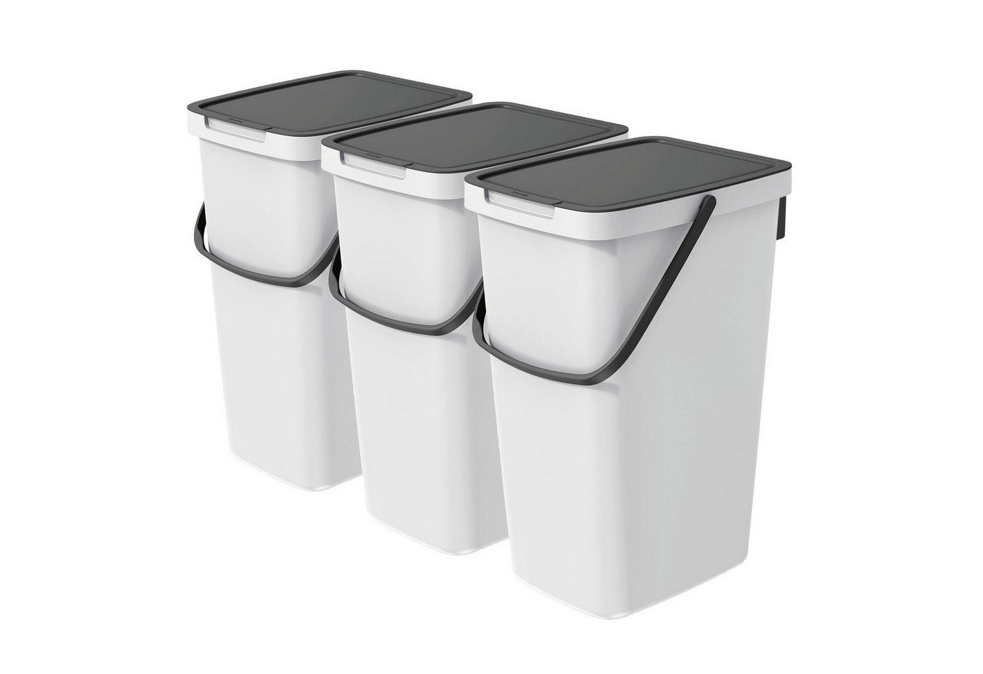 VidaAtHome.de Mülleimer Q-SYSTEMA Abfalleimer-Set 3 x 20 Liter VidaAtHome.de Mülleimer Q-SYSTEMA Abfalleimer-Set 3 x 20 Liter von VidaAtHome.de