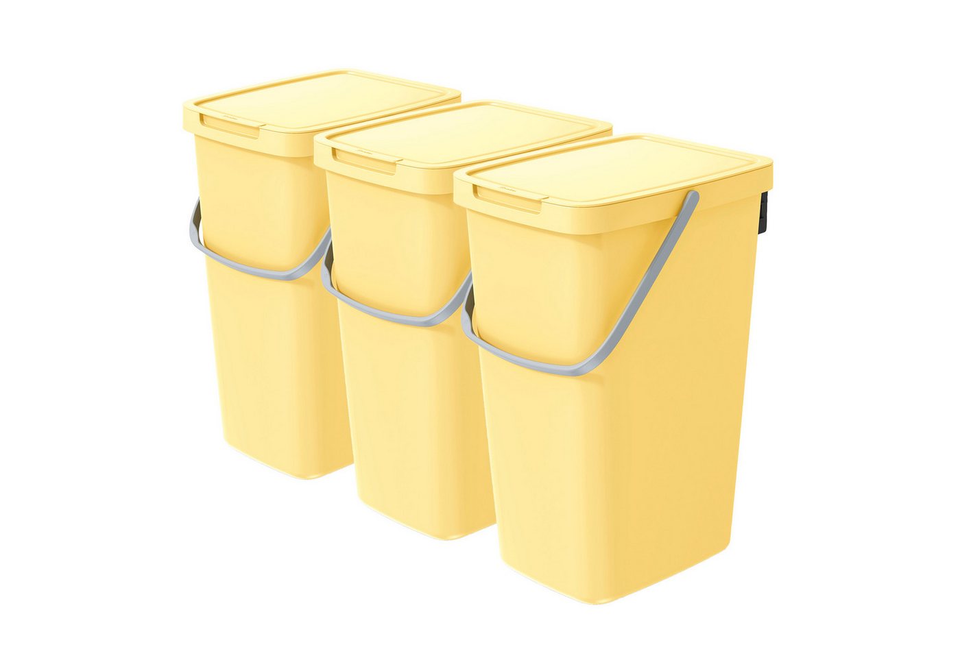 VidaAtHome.de Mülleimer Q-SYSTEMA Abfalleimer-Set 3 x 20 Liter VidaAtHome.de Mülleimer Q-SYSTEMA Abfalleimer-Set 3 x 20 Liter von VidaAtHome.de