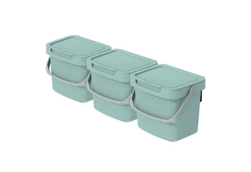 VidaAtHome.de Mülleimer Q-SYSTEMA Abfalleimer-Set 3 x 3 Liter von VidaAtHome.de