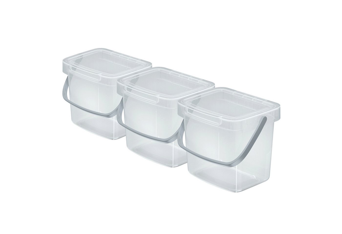 VidaAtHome.de Mülleimer Q-SYSTEMA Abfalleimer-Set 3 x 3 Liter VidaAtHome.de Mülleimer Q-SYSTEMA Abfalleimer-Set 3 x 3 Liter von VidaAtHome.de