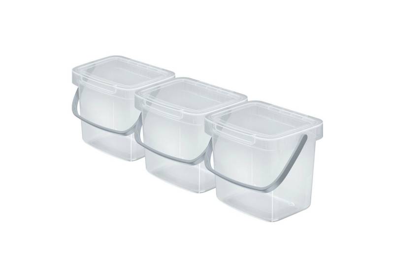 VidaAtHome.de Mülleimer Q-SYSTEMA Abfalleimer-Set 3 x 3 Liter von VidaAtHome.de