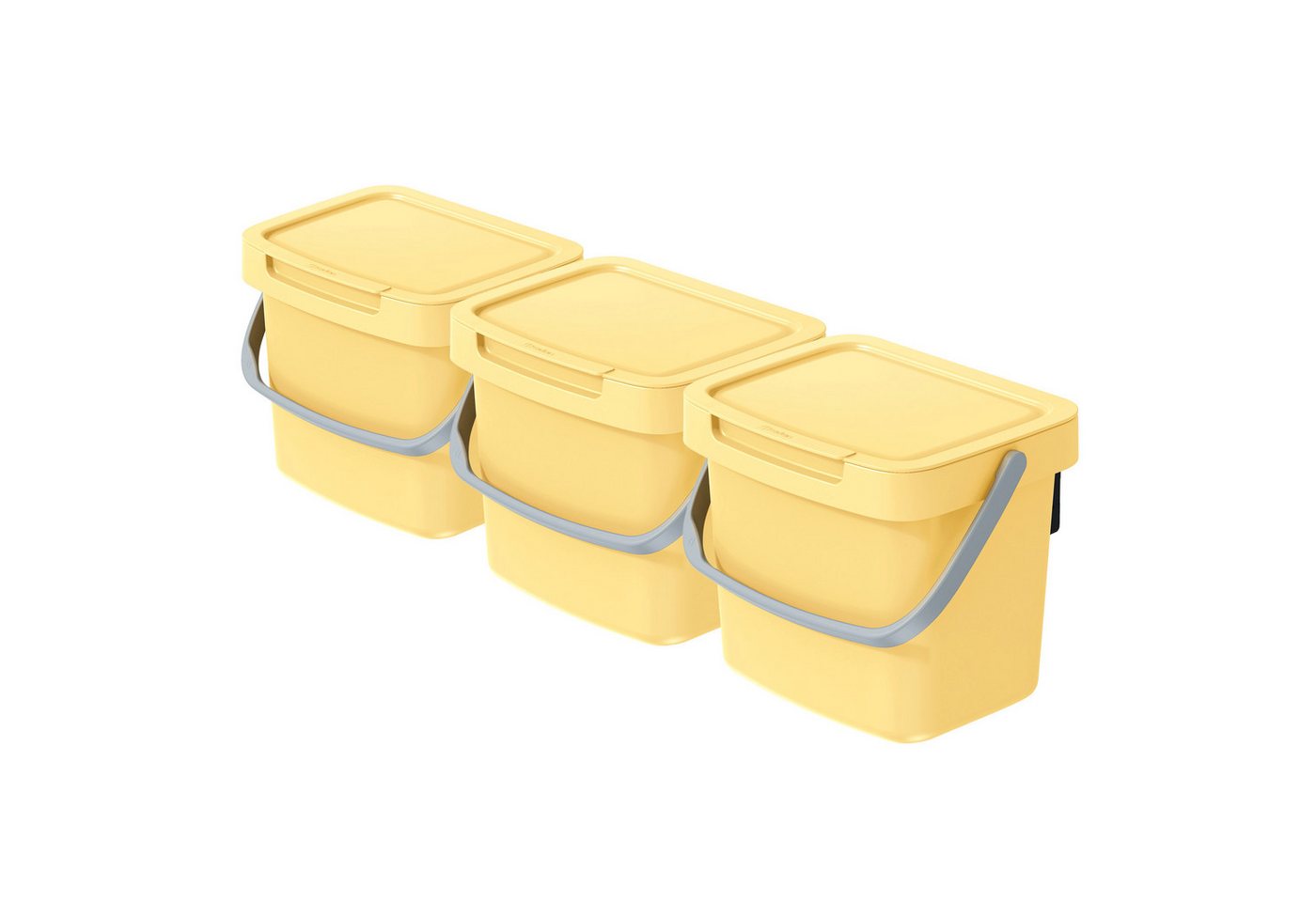 VidaAtHome.de Mülleimer Q-SYSTEMA Abfalleimer-Set 3 x 3 Liter VidaAtHome.de Mülleimer Q-SYSTEMA Abfalleimer-Set 3 x 3 Liter von VidaAtHome.de