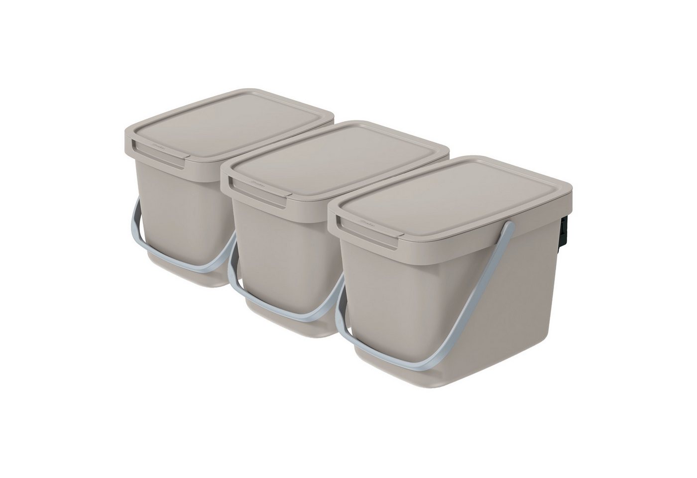 VidaAtHome.de Mülleimer Q-SYSTEMA Abfalleimer-Set 3 x 6 Liter VidaAtHome.de Mülleimer Q-SYSTEMA Abfalleimer-Set 3 x 6 Liter von VidaAtHome.de