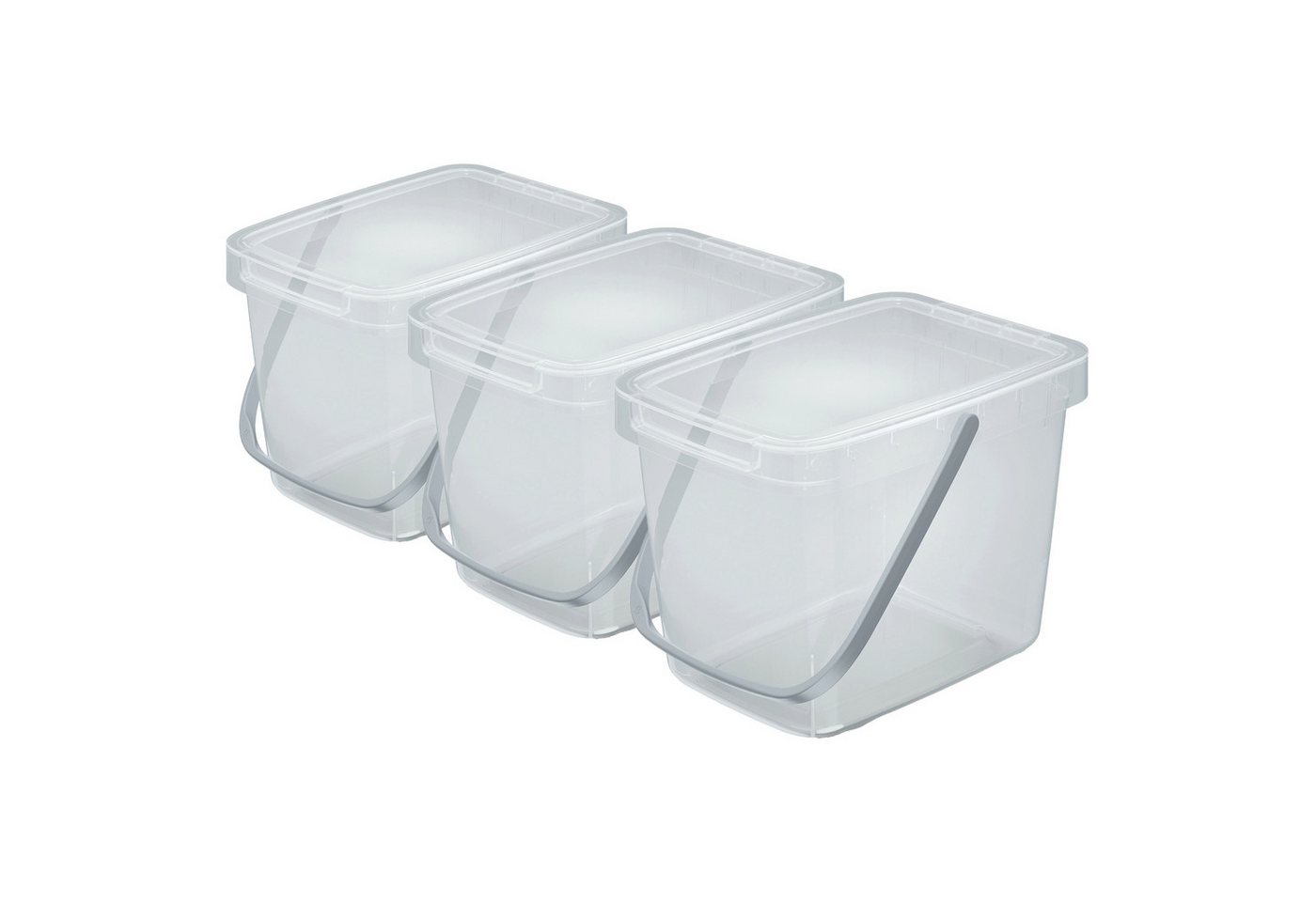 VidaAtHome.de Mülleimer Q-SYSTEMA Abfalleimer-Set 3 x 6 Liter VidaAtHome.de Mülleimer Q-SYSTEMA Abfalleimer-Set 3 x 6 Liter von VidaAtHome.de