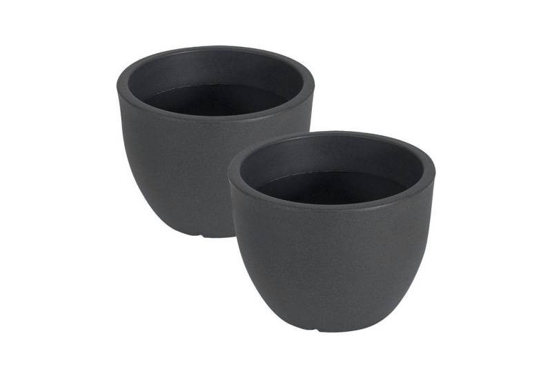 VidaAtHome.de Pflanzkübel Pflanzkübel MILANO ø 50er - 2er Set (Spar-Set, 2x Pflanzkübel MILANO ø 50er), Moderne Pflanzkübel, langlebig, robust & bruchsicher von VidaAtHome.de