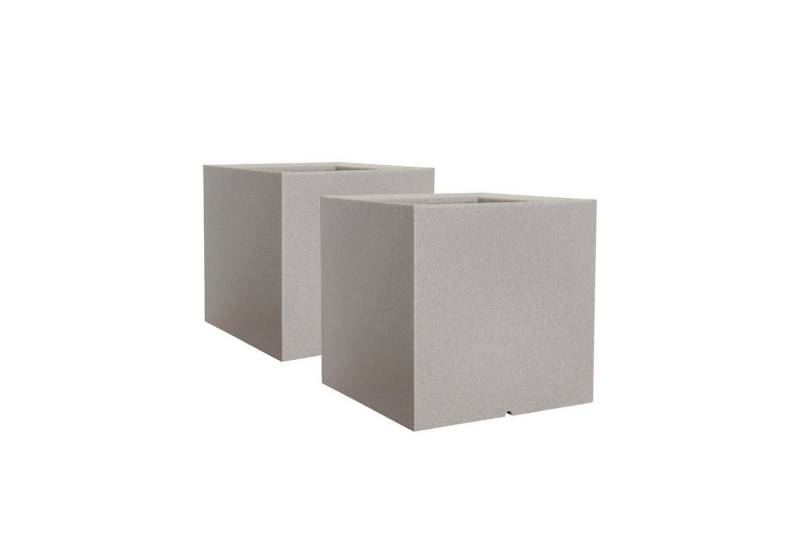 VidaAtHome.de Pflanzkübel Pflanzkübel QUBO 40 - 2er Set (Spar-Set, 2x Pflanzkübel QUBO 40) von VidaAtHome.de