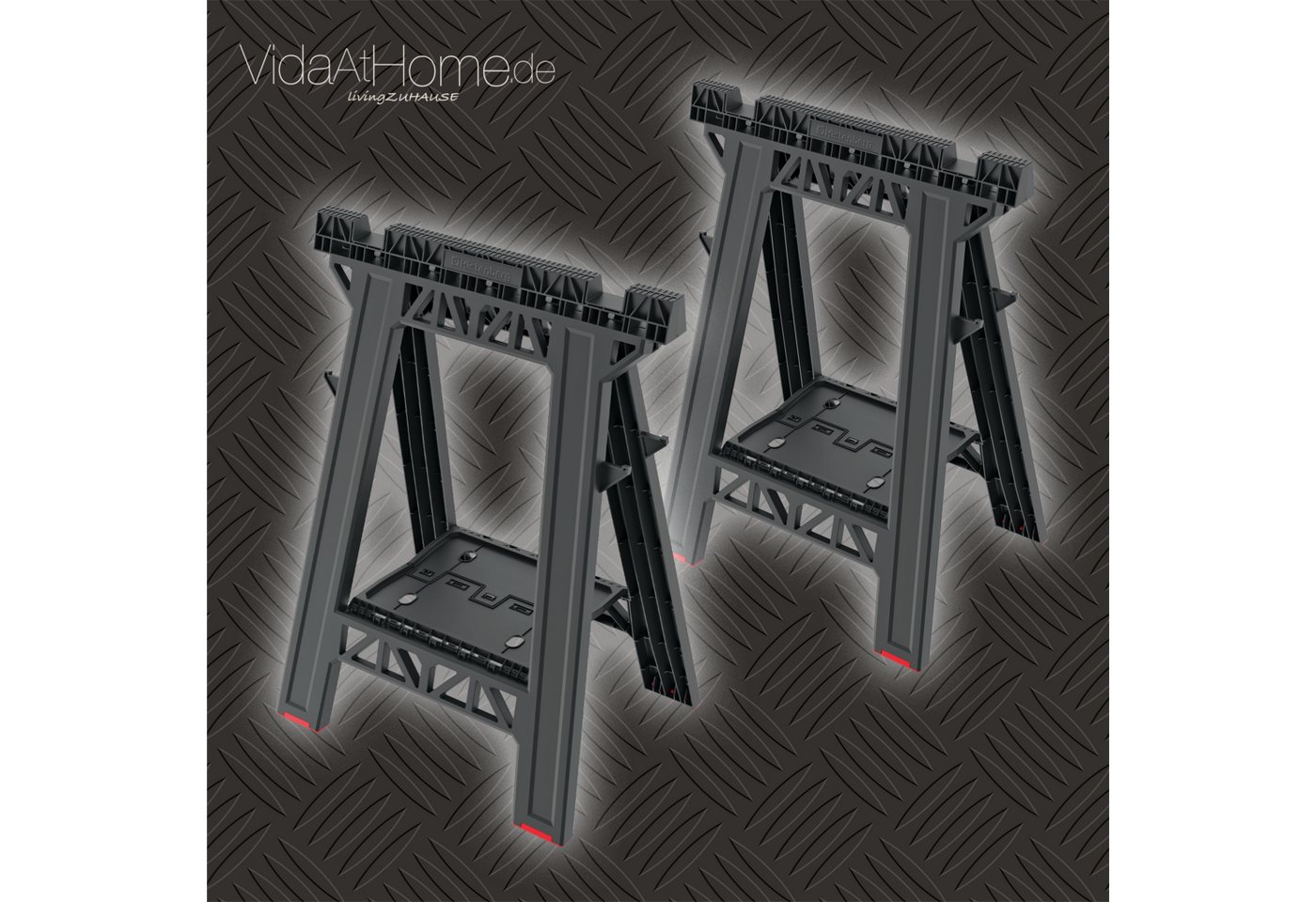 VidaAtHome.de Werkzeugkoffer original KISTENBERG® 2er-Set Werkstattbock TECH STAND von VidaAtHome.de
