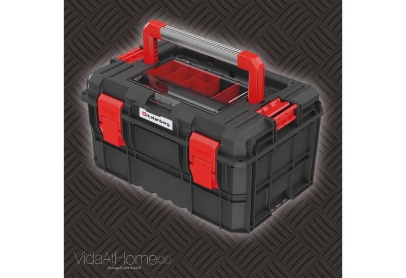 VidaAtHome.de Werkzeugkoffer original KISTENBERG® Profi-Werkzeugbox X Block Alu Log M von VidaAtHome.de