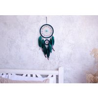 Traumfänger Smaragd Grün Braun Schwarz Boho Mittelgroß/Für Jungen, Mädchen, Jungs von VidaHandmadeUA