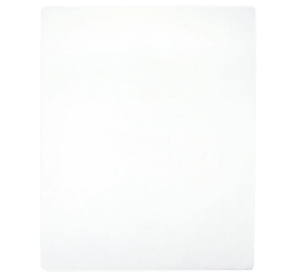 Tagesdecke Spannbettlaken Jersey Weiß 140x200 cm Baumwolle, vidaXL von Vidaxl