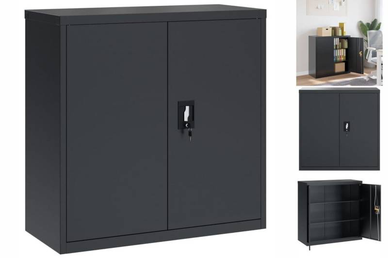 vidaXL Aktenschrank Aktenschrank Büroschrank Home Office Ablage Büro Anthrazit 90x40x90 cm von Vidaxl