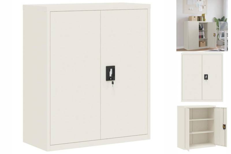 vidaXL Aktenschrank Aktenschrank Büroschrank Home Office Ablage Büro Weiß 90x40x105 cm Sta von Vidaxl