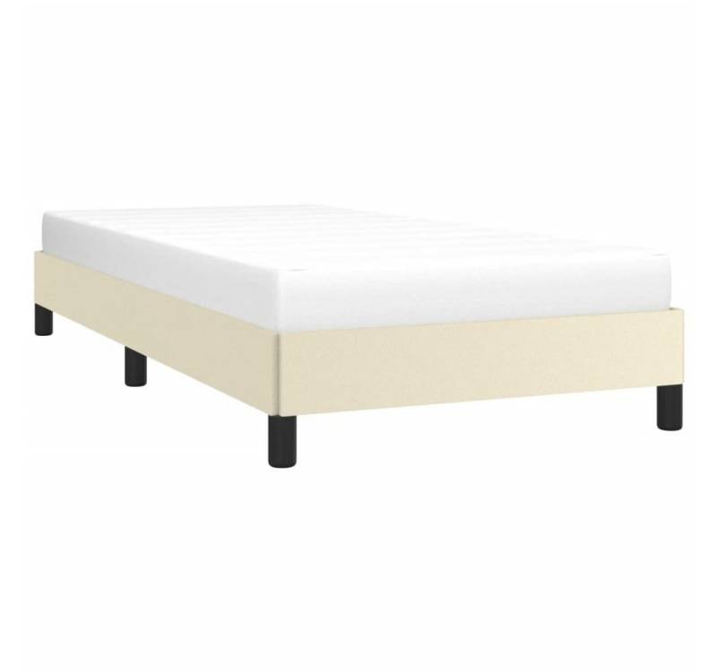vidaXL Bett Bettgestell Creme 90x190 cm Kunstleder von Vidaxl