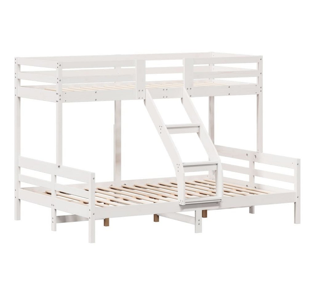 vidaXL Bett Etagenbett 80x200/140x200 cm Weiß Massivholz Kiefer vidaXL Bett Etagenbett 80x200/140x200 cm Weiß Massivholz Kiefer von Vidaxl