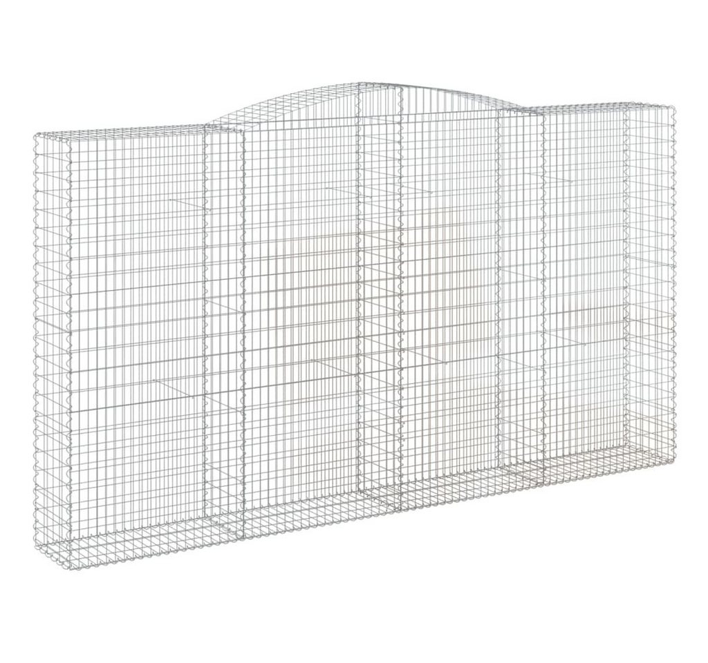 vidaXL Blumentopf Gabionen mit Hochbogen 10Stk. 400x50x220/240cm Verzinktes Eisen (10 St) von Vidaxl