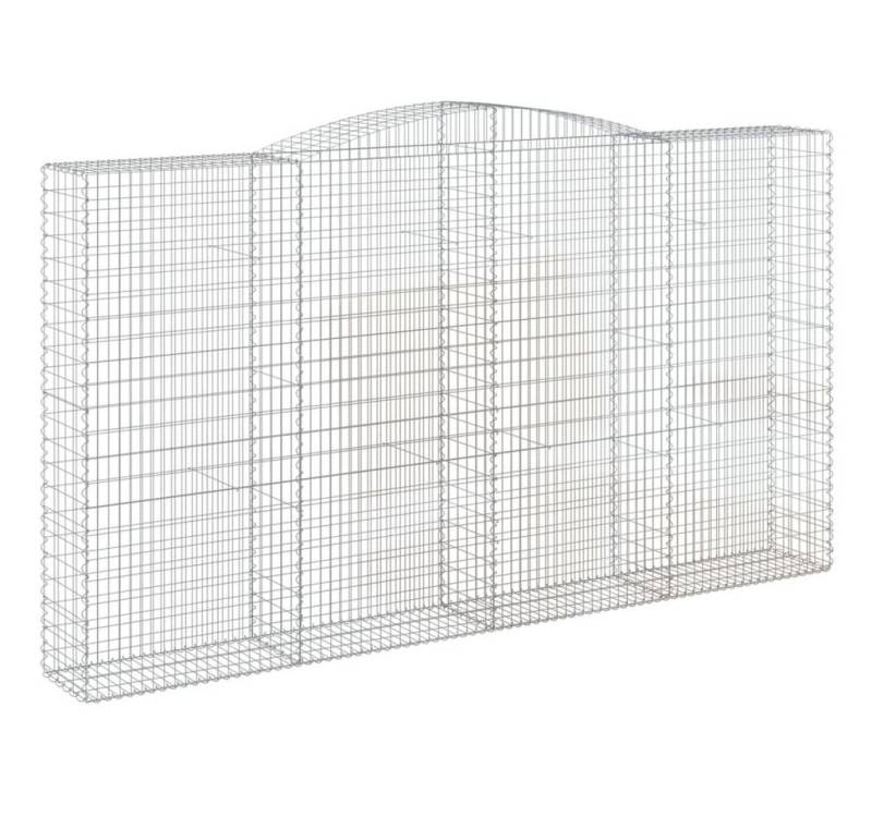 vidaXL Blumentopf Gabionen mit Hochbogen 10Stk. 400x50x220/240cm Verzinktes Eisen (10 St) von Vidaxl
