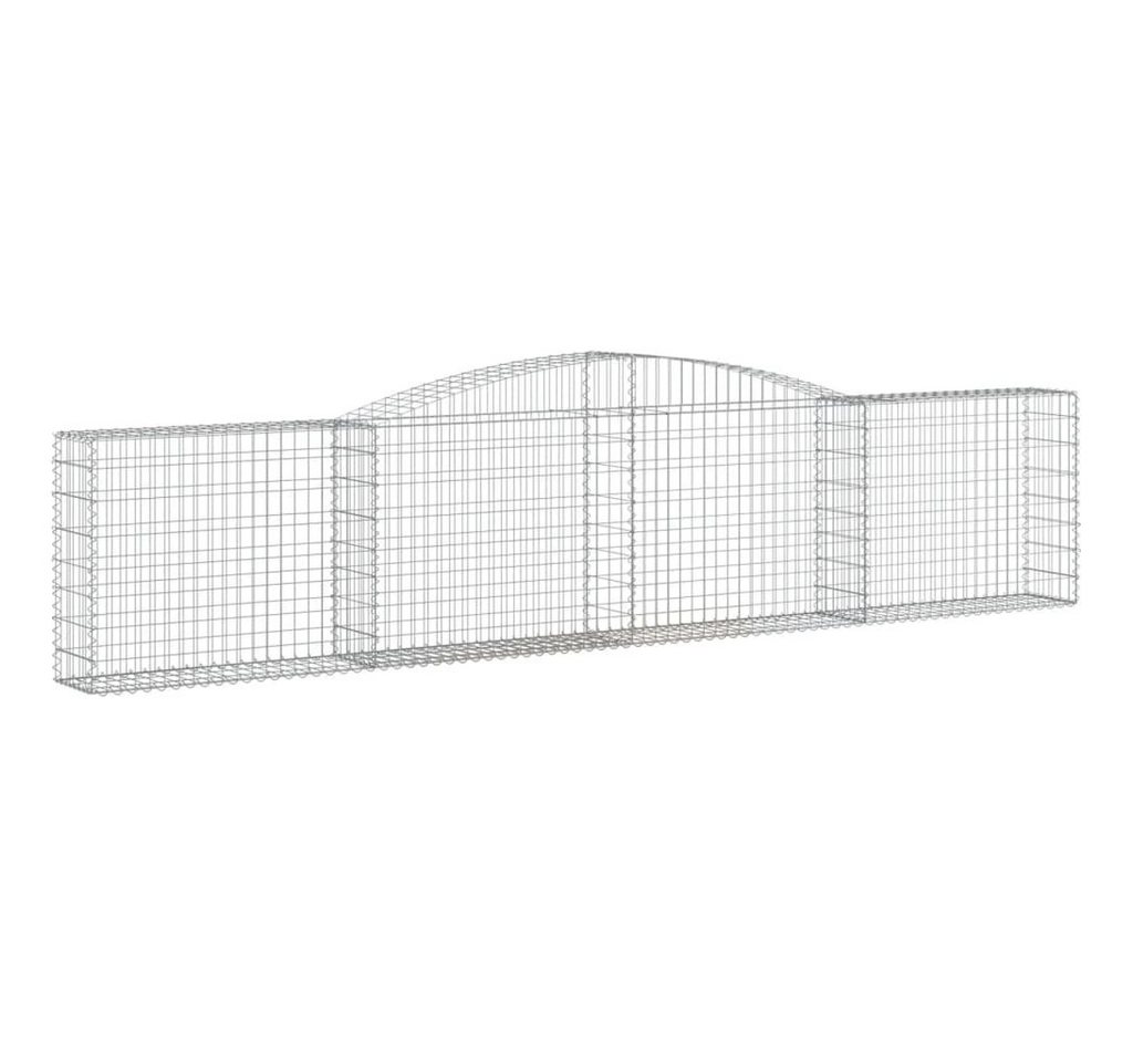 vidaXL Blumentopf Gabionen mit Hochbogen 25 Stk. 400x30x80/100cm Verzinktes Eisen (25 St) von Vidaxl