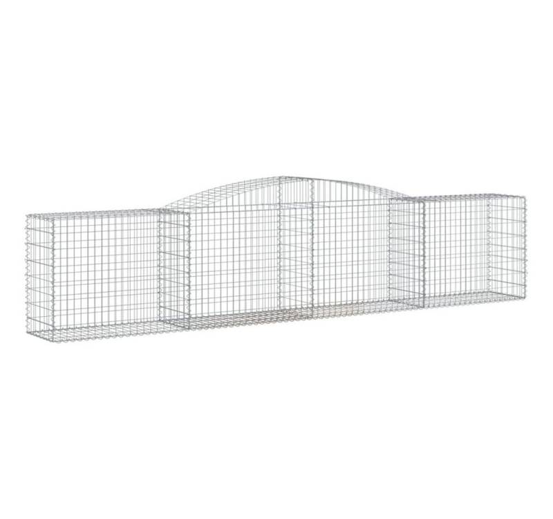 vidaXL Blumentopf Gabionen mit Hochbogen 5 Stk. 400x50x80/100cm Verzinktes Eisen (5 St) von Vidaxl