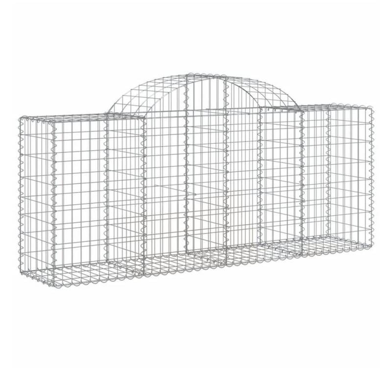 vidaXL Blumentopf Gabionen mit Hochbogen 50 Stk. 200x50x80/100cm Verzinktes Eisen (50 St) von Vidaxl
