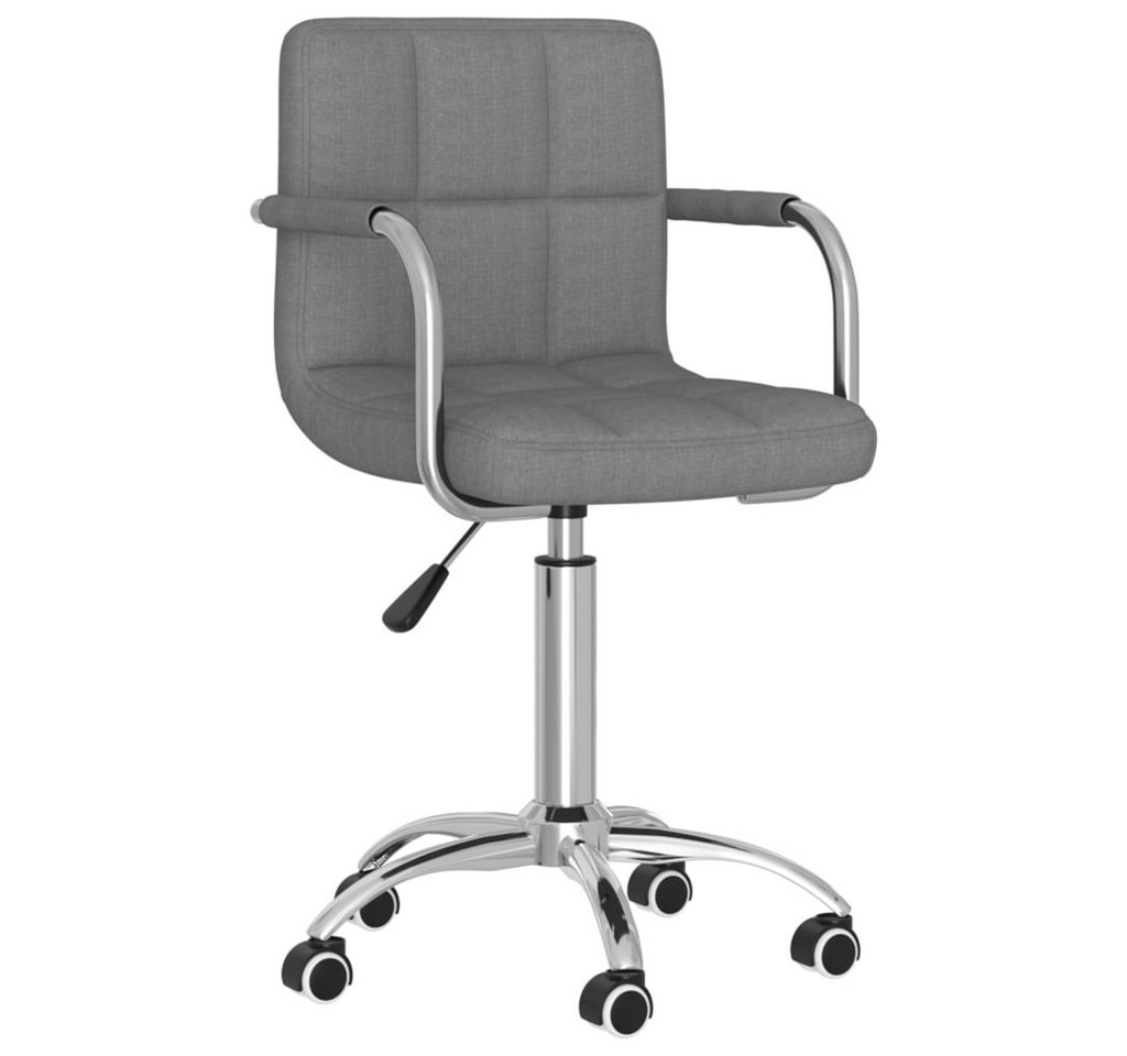 vidaXL Esszimmerstuhl Esszimmerstuhl Drehbar Hellgrau Stoff (1 St) von Vidaxl