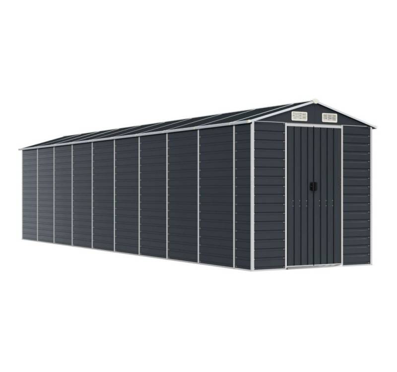 vidaXL Gartenhaus Gerätehaus Anthrazit 191x810x198 cm Verzinkter Stahl von Vidaxl