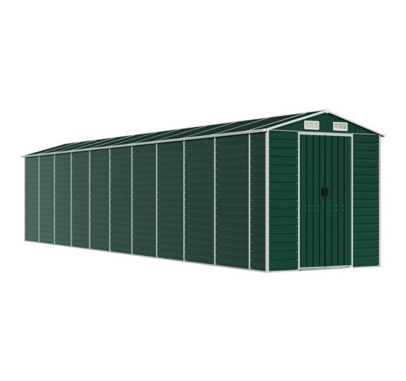 vidaXL Gartenhaus Gerätehaus Grün 191x895x198 cm Verzinkter Stahl von Vidaxl