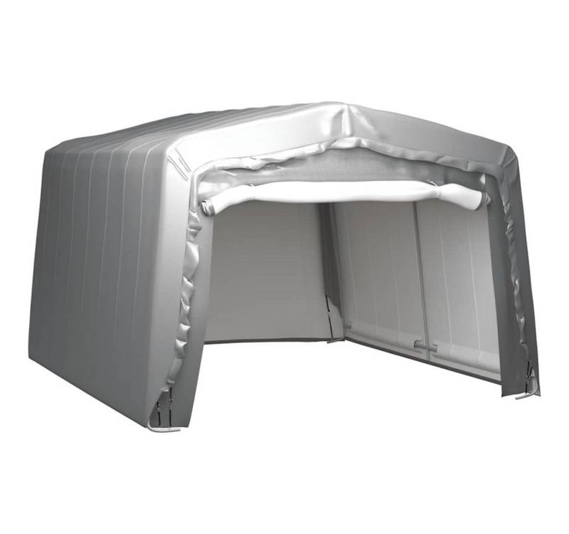 vidaXL Gartenhaus Lagerzelt 370x370 cm Stahl Grau von Vidaxl
