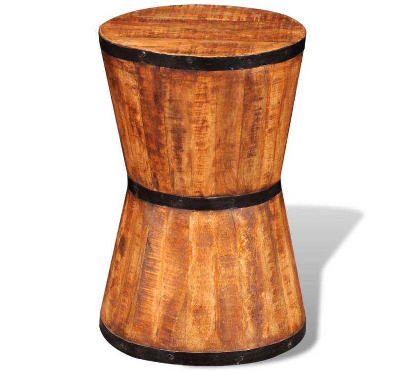 vidaXL Hocker Sanduhr-Hocker Raues holz (1 St) von Vidaxl
