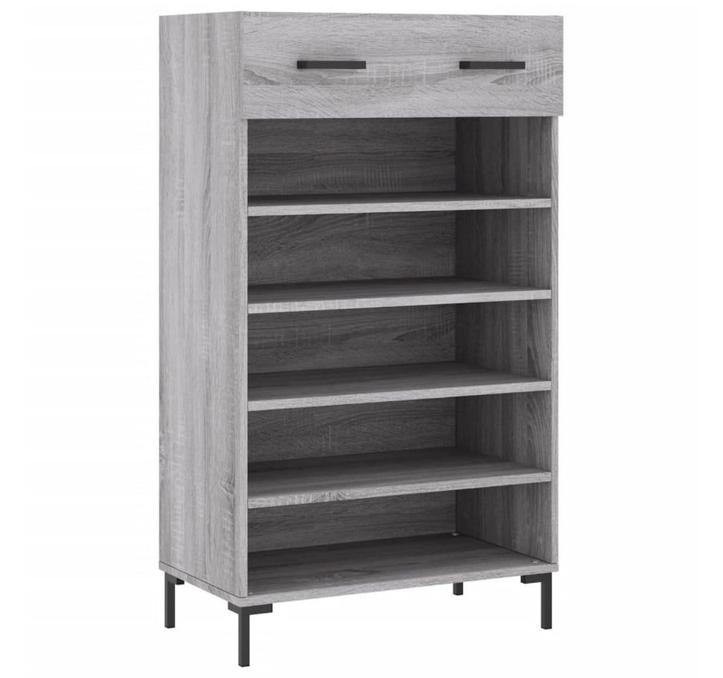 vidaXL Kleiderschrank Schuhschrank Grau Sonoma 60x35x105 cm Holzwerkstoff (1-St) von Vidaxl