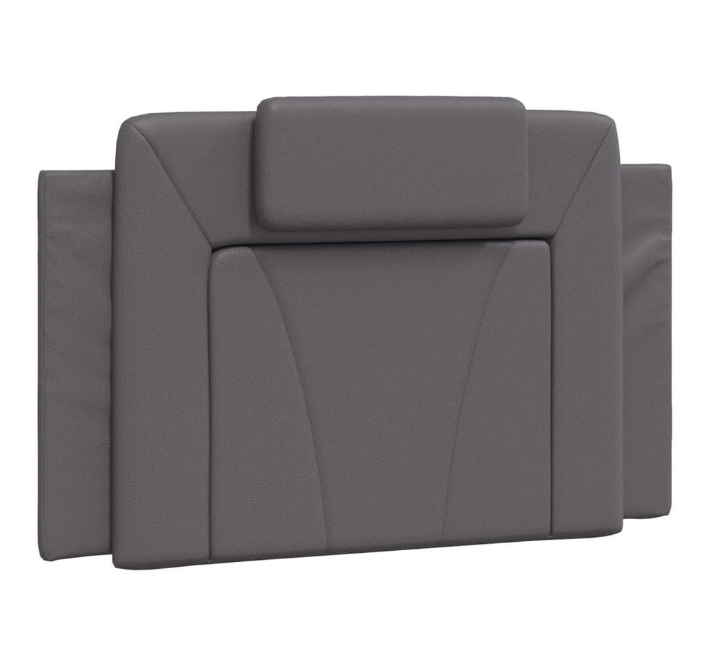 vidaXL Kopfteil Kopfteil-Kissen "Viana" Grau 80 cm Kunstleder, (1 St) von Vidaxl