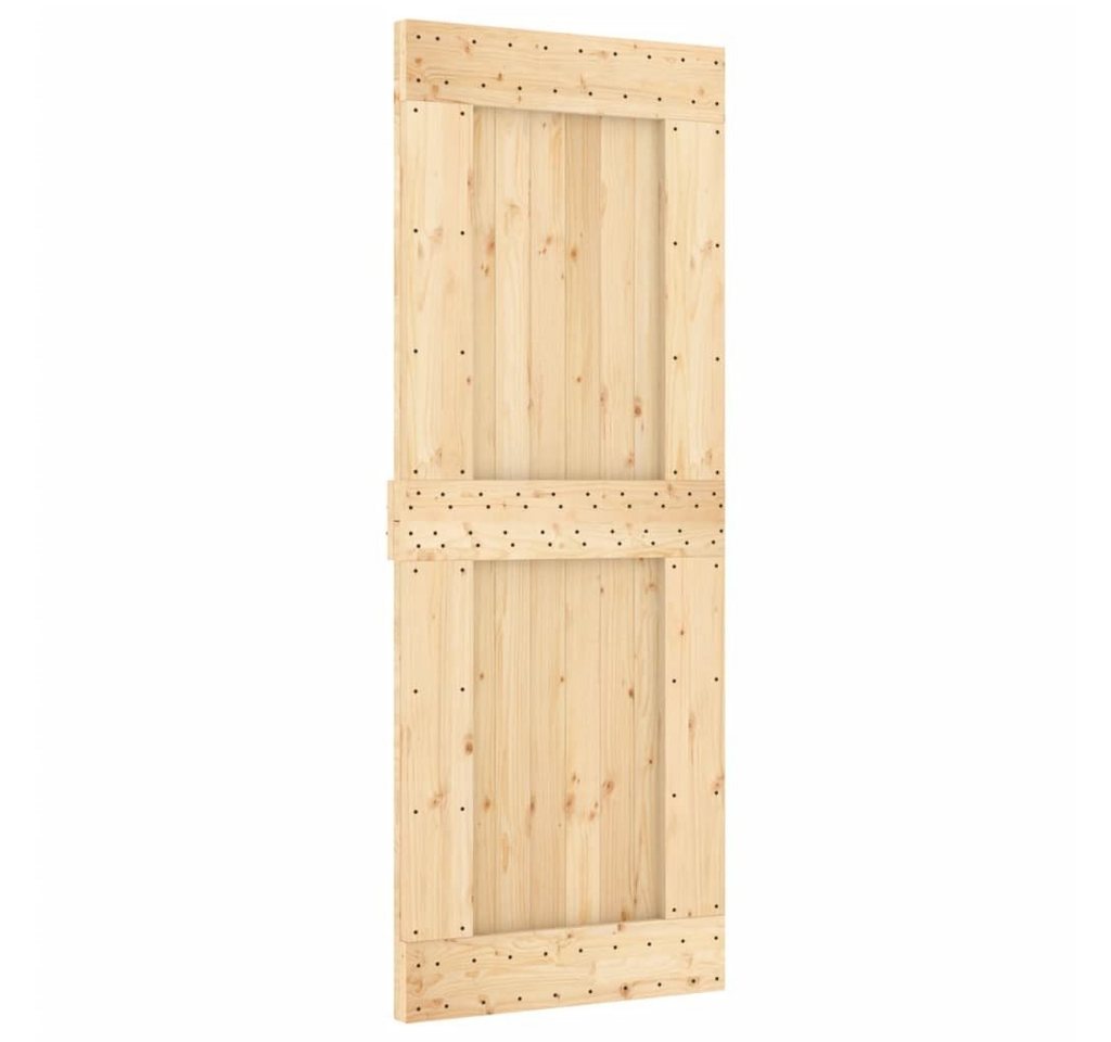 vidaXL Schiebetür Tür NARVIK 80x210 cm Massivholz Kiefer (1-St) von Vidaxl