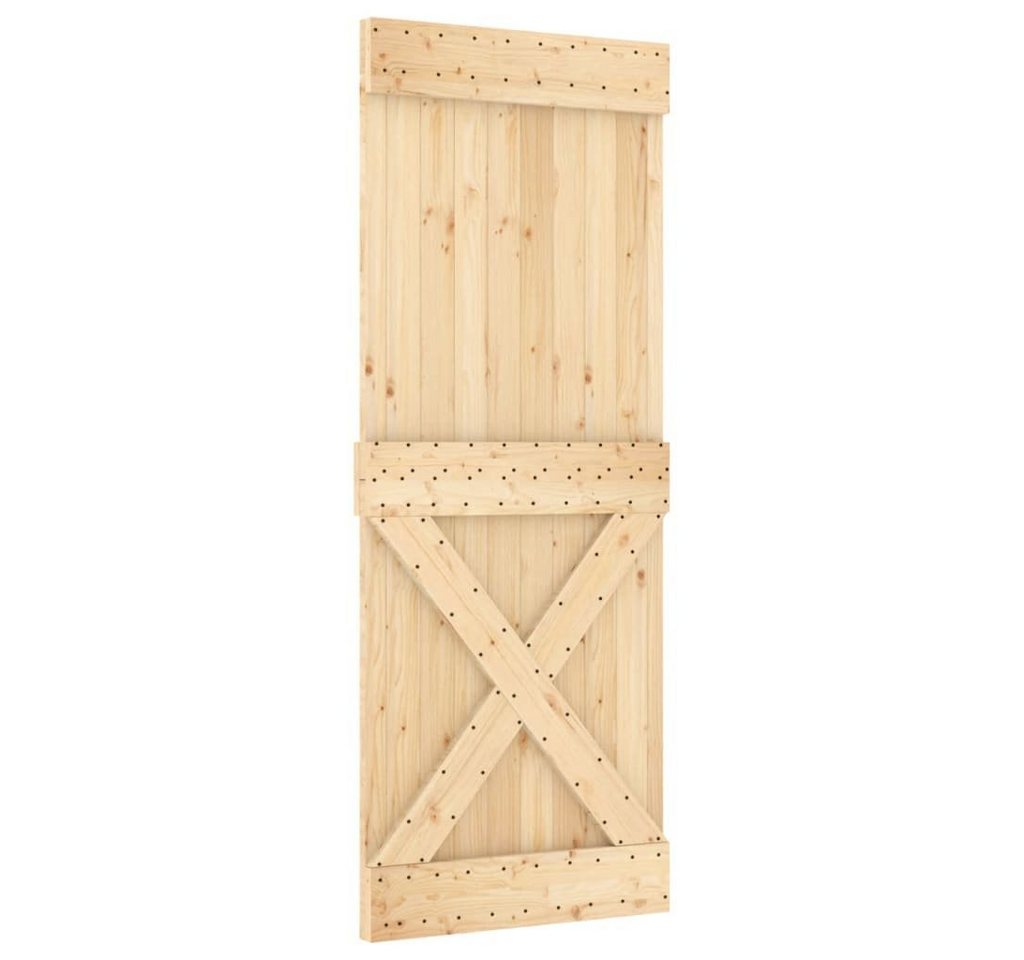vidaXL Schiebetür Tür NARVIK 80x210 cm Massivholz Kiefer (1-St) von Vidaxl