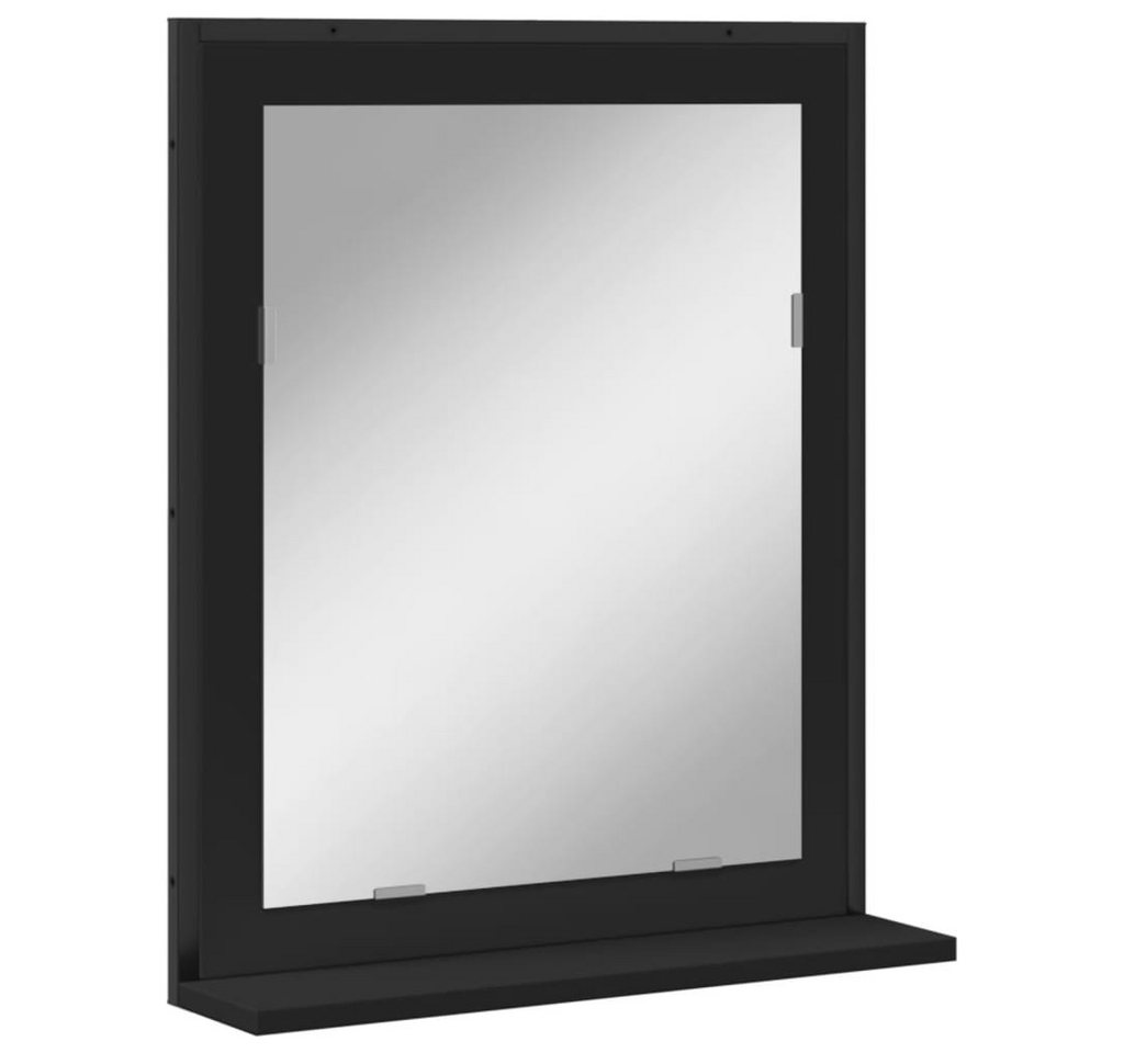 vidaXL Schminktisch Badspiegel mit Ablage Schwarz 50x12x60 cm Holzwerkstoff (1-St) von Vidaxl