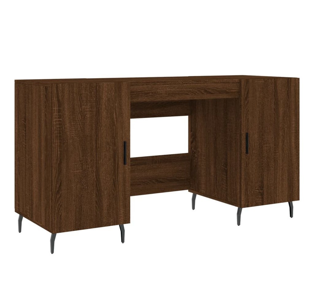 vidaXL Schreibtisch Schreibtisch Braun Eichen-Optik 140x50x75 cm Holzwerkstoff von Vidaxl