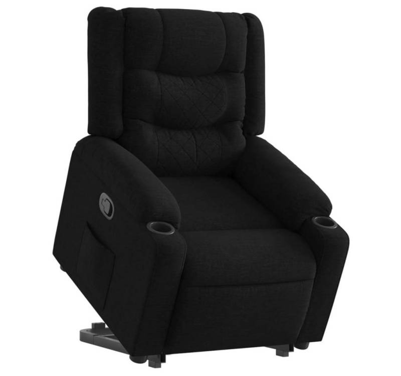 vidaXL Sessel Relaxsessel mit Aufstehhilfe Schwarz Stoff (1-St) von Vidaxl
