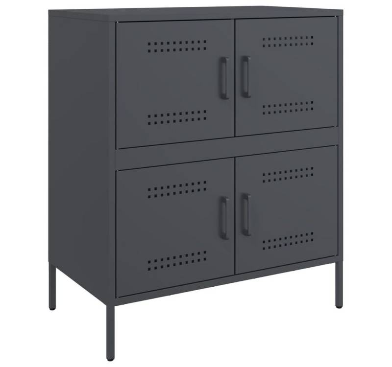 vidaXL Sideboard Sideboard Anthrazit 68x39x79 cm Stahl (1 St) von Vidaxl