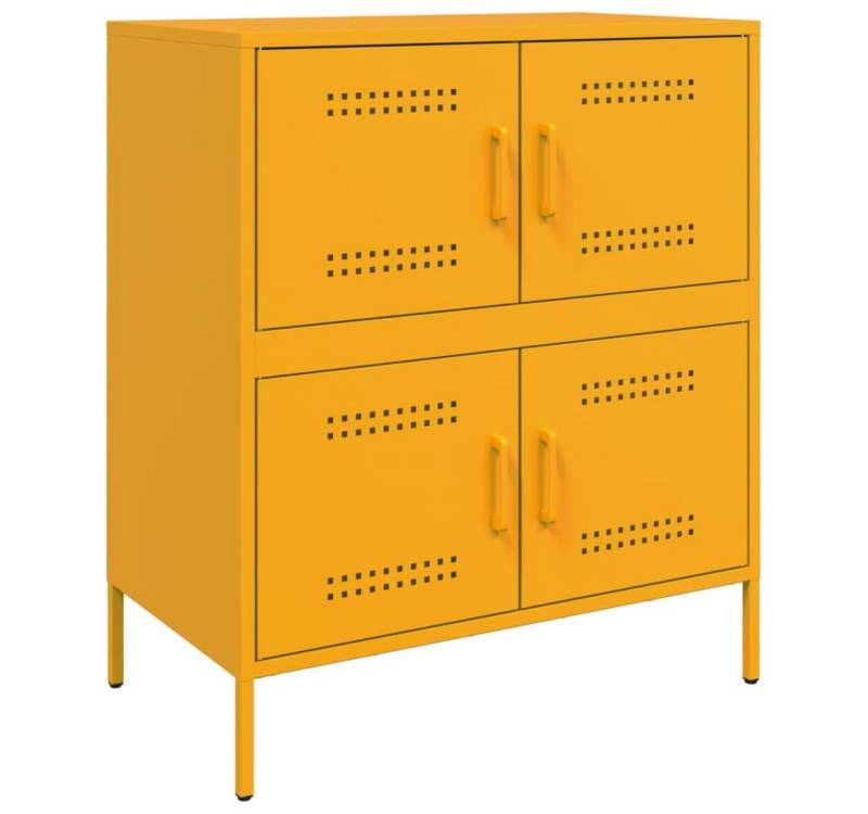 vidaXL Sideboard Sideboard Senfgelb 68x39x79 cm Stahl (1 St) von Vidaxl