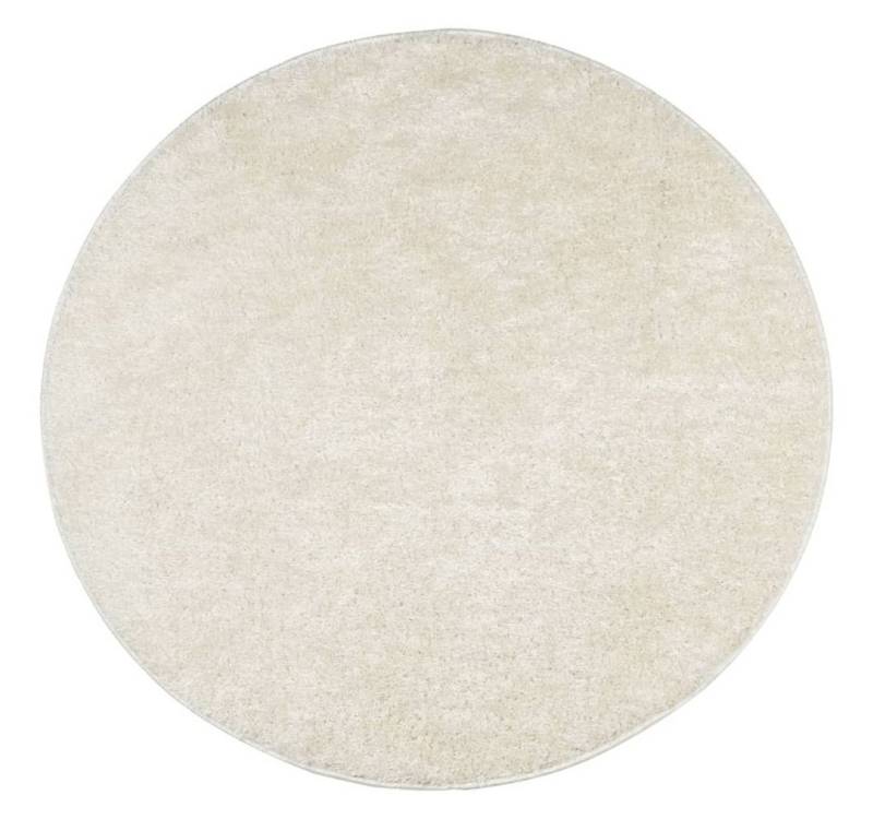 vidaXL Teppich Teppich ISTAN Hochflor Glänzend Creme Ø 80 cm, Runde, Höhe: 3 mm vidaXL Teppich Teppich ISTAN Hochflor Glänzend Creme Ø 80 cm, Runde, Höhe: 3 mm von Vidaxl