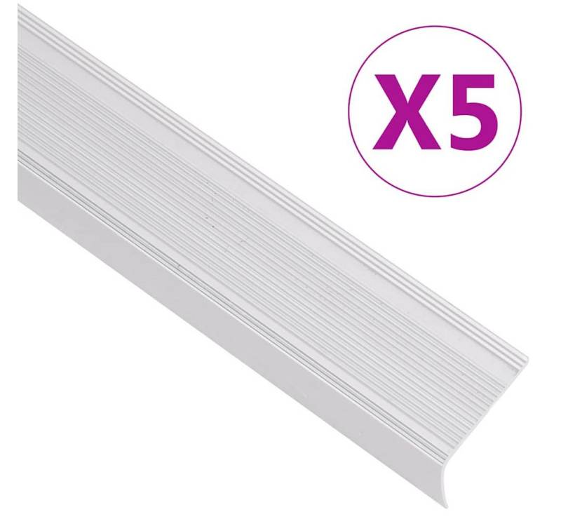 vidaXL Übergangsprofil Treppenkantenprofile in L-Form 5 Stk. Aluminium 100 cm Silbern von Vidaxl