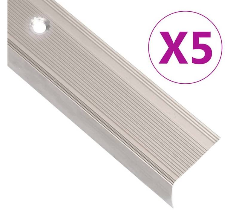 vidaXL Übergangsprofil Treppenkantenprofile in L-Form 5 Stk. Aluminium 90cm Champagner von Vidaxl