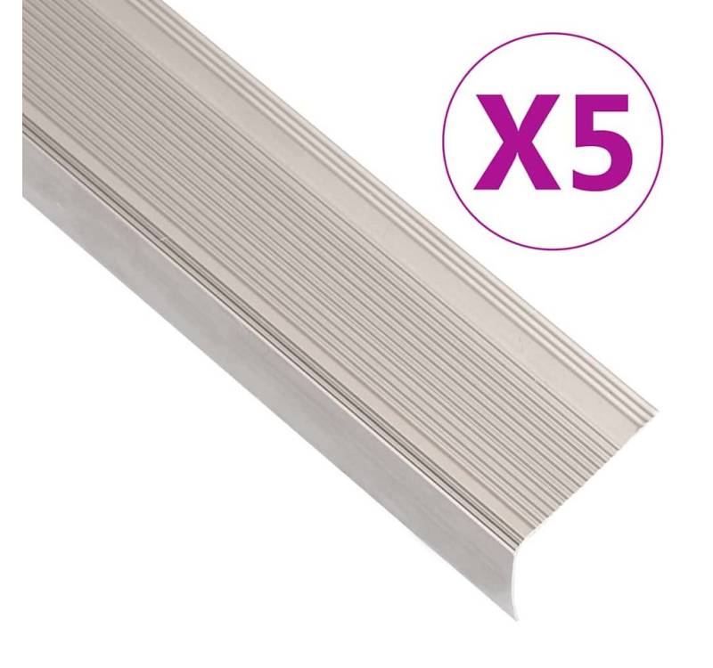vidaXL Übergangsprofil Treppenkantenprofile in L-Form 5Stk. Aluminium 100cm Champagner von Vidaxl
