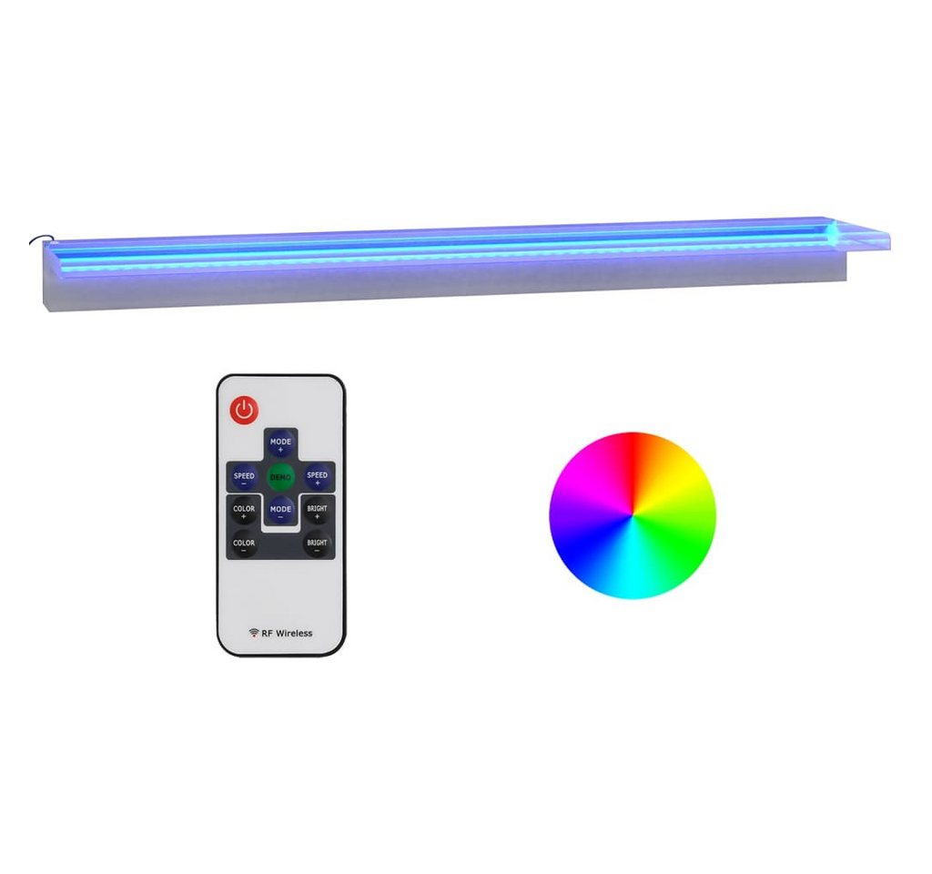 vidaXL Wasserfall Wasserfall-Element mit RGB LEDs Edelstahl 108 cm vidaXL Wasserfall Wasserfall-Element mit RGB LEDs Edelstahl 108 cm von Vidaxl