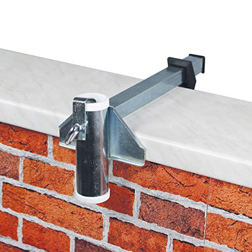 Videx 14204 Sonnenschirmhalter Typ M für Mauerbrüstung verzinkt 3,5 cm Durchmesser von Videx