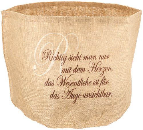 Videx-Winterschutz Jute-Übertopf Richtig Sieht..., Natur, 45 x 55cm von Videx