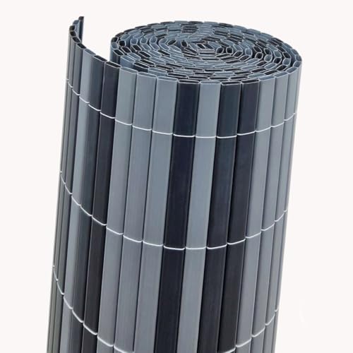 Videx Balkon-Sichtschutz PVC Rügen | Graphit |90 x 300 cm| 100% Blickdicht ohne Abstand zwischen Röhrchen | Premium-Qualität Made in Germay |stabile wetterfeste Sichtschutzmatte Videx Balkon-Sichtschutz PVC Rügen | Graphit |90 x 300 cm| 100% Blickdicht ohne Abstand zwischen Röhrchen | Premium-Qualität Made in Germay |stabile wetterfeste Sichtschutzmatte von Videx