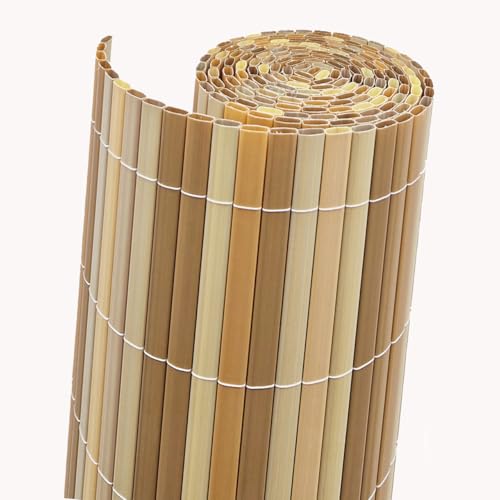 Videx Balkon-Sichtschutz PVC Rügen | ahorn |90 x 300 cm| 100% Blickdicht ohne Abstand zwischen Röhrchen | Premium-Qualität Made in Germay |stabile wetterfeste Sichtschutzmatte Videx Balkon-Sichtschutz PVC Rügen | ahorn |90 x 300 cm| 100% Blickdicht ohne Abstand zwischen Röhrchen | Premium-Qualität Made in Germay |stabile wetterfeste Sichtschutzmatte von Videx