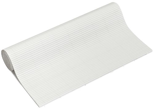 Videx Balkon-Sichtschutz PVC Rügen | weiß |90 x 200 cm| 100% Blickdicht ohne Abstand zwischen Röhrchen | Premium-Qualität Made in Germay |stabile wetterfeste Sichtschutzmatte von Videx